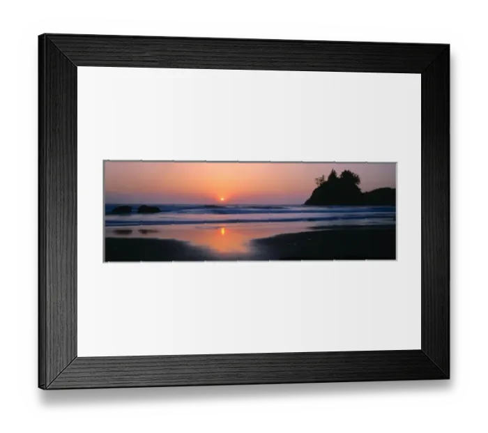 Framed Print : Trinidad State Beach, California. USA. Sea stack & setting sun. Pacific Ocean Framed Print : Trinidad State Beach, California. USA. Sea stack & setting sun. Pacific Ocean