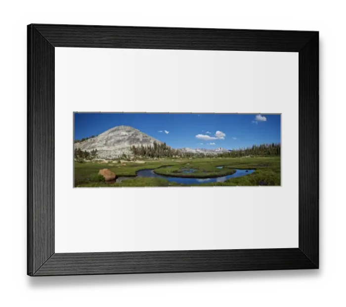 Framed Print : USA, California, Yosemite National Park. An erratic boulder sits in a glacial tarn Framed Print : USA, California, Yosemite National Park. An erratic boulder sits in a glacial tarn