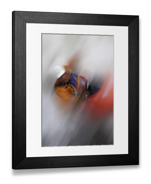 Framed Print : USA, Colorado, Vail, Gore Creek. Kayaker action in the 2005 TEVA Mountain Games during Framed Print : USA, Colorado, Vail, Gore Creek. Kayaker action in the 2005 TEVA Mountain Games during