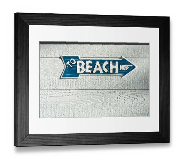 Framed Print : To Beach sign - Laguna Beach, California Framed Print : To Beach sign - Laguna Beach, California