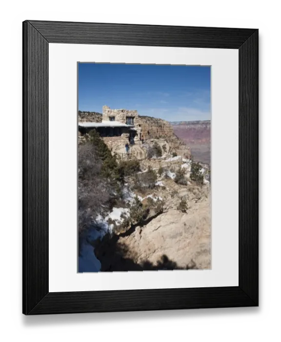 Framed Print : USA, Arizona, Grand Canyon National Park. Grand Canyon Village, Lookout Studio Framed Print : USA, Arizona, Grand Canyon National Park. Grand Canyon Village, Lookout Studio