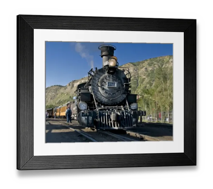 Framed Print : Durango and Silverton narrow guage Railroad. Coal-fired, steam operated locomotives Framed Print : Durango and Silverton narrow guage Railroad. Coal-fired, steam operated locomotives