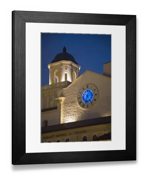 Framed Print : USA, Florida, West Palm Beach. The stucco architecture of City Center Mall at twilight Framed Print : USA, Florida, West Palm Beach. The stucco architecture of City Center Mall at twilight