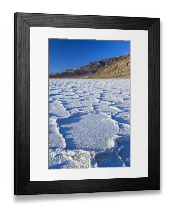 Framed Print : USA, CA, Death Valley NP, Salt Formations at Badwater Framed Print : USA, CA, Death Valley NP, Salt Formations at Badwater
