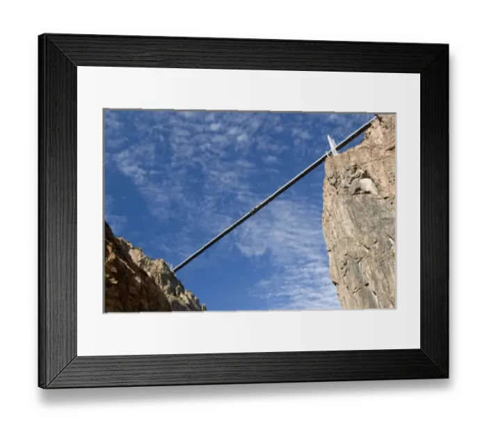 Framed Print : Colorado, Canon City, Royal Gorge Railroad. Views from the train, Royal Gorge Bridge Framed Print : Colorado, Canon City, Royal Gorge Railroad. Views from the train, Royal Gorge Bridge