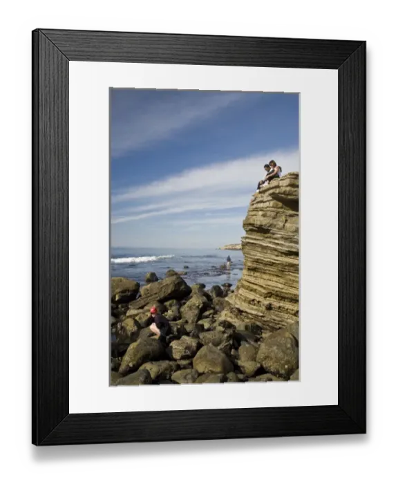 Framed Print : USA, CA, San Diego. People enjoy the tidepools area at Point Loma, near Cabrillo National Monument Framed Print : USA, CA, San Diego. People enjoy the tidepools area at Point Loma, near Cabrillo National Monument
