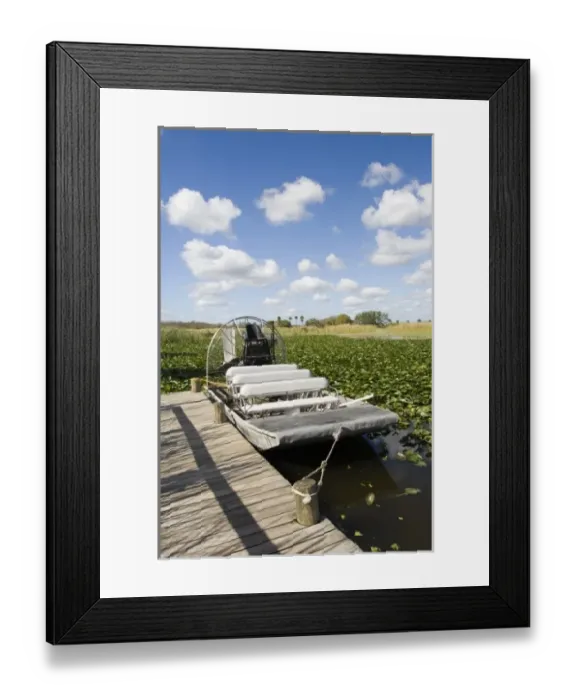 Framed Print : USA, Florida, Big Cypress Seminole Reservation: Billie Swamp Safari, Airboat Framed Print : USA, Florida, Big Cypress Seminole Reservation: Billie Swamp Safari, Airboat
