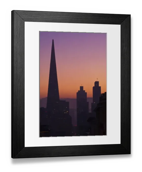 Framed Print : USA, CA, San Francisco Skyline at Dawn From Nob Hill Framed Print : USA, CA, San Francisco Skyline at Dawn From Nob Hill
