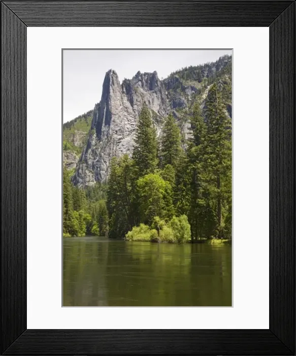 Framed Print : CA, Yosemite NP, Sentinel Rock and Merced River Framed Print : CA, Yosemite NP, Sentinel Rock and Merced River