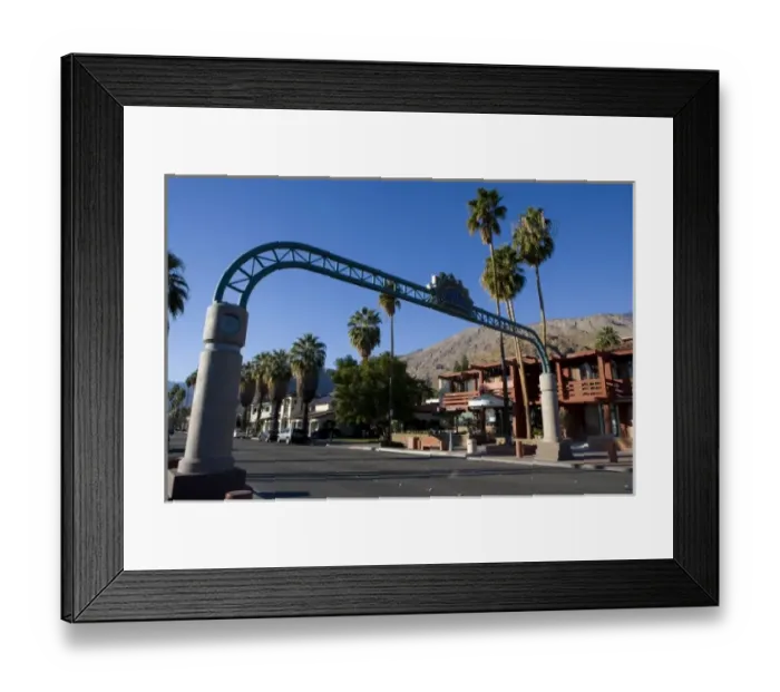 Framed Print : North Palm Canyon Drive in Palm Springs, California Framed Print : North Palm Canyon Drive in Palm Springs, California