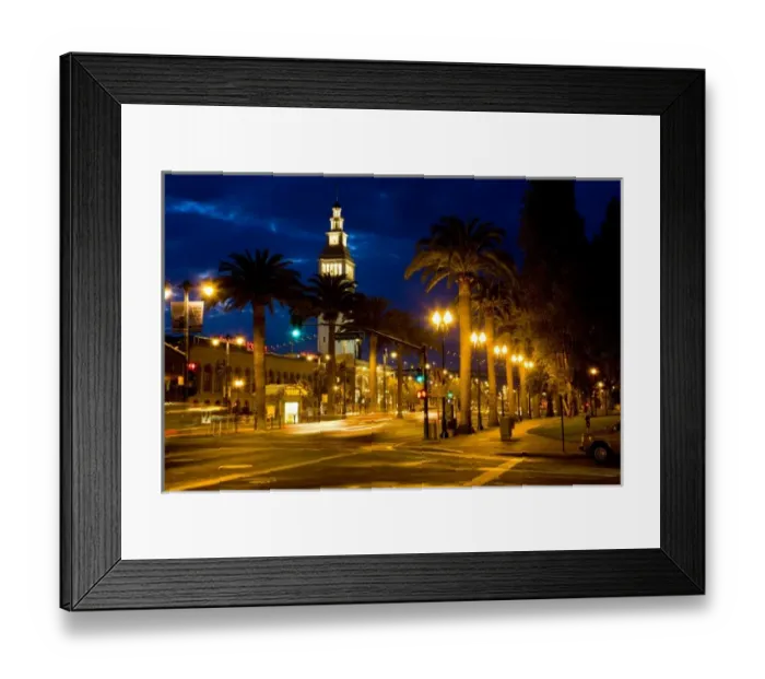Framed Print : Mornings first light on the Ferry Terminal Building San Fancisco, California Framed Print : Mornings first light on the Ferry Terminal Building San Fancisco, California