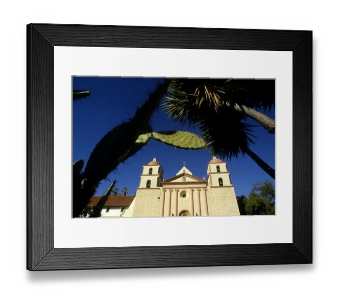 Framed Print : California: Santa Barbara, Mission Santa Barbara, November