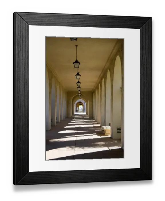 Framed Print : Porticos at Balboa Park in San Diego, California Framed Print : Porticos at Balboa Park in San Diego, California