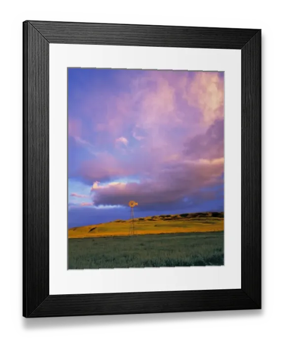 Framed Print : USA, California, Ventura Co. A windmill is dwarfed by enormous violet clouds in Ventura County Framed Print : USA, California, Ventura Co. A windmill is dwarfed by enormous violet clouds in Ventura County