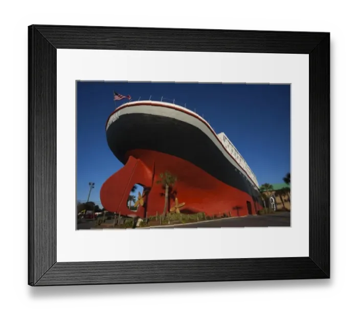Framed Print : USA, Florida, Florida Panhandle, Panama City Beach, sinking ship motif of the Ripley s Framed Print : USA, Florida, Florida Panhandle, Panama City Beach, sinking ship motif of the Ripley s