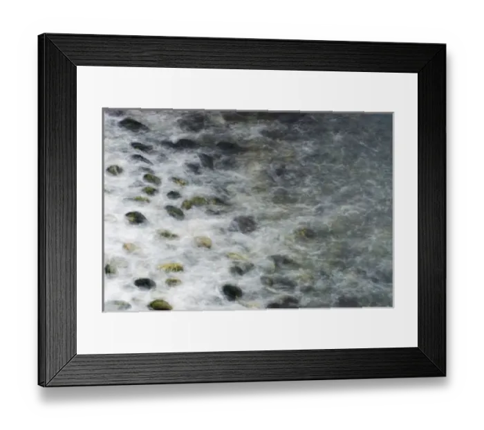 Framed Print : Surf on stone beach, Point Lobos State Reserve, California