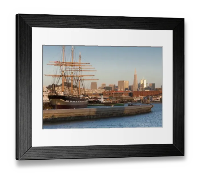 Framed Print : Waterfront and skyline, San Francisco, California, USA Framed Print : Waterfront and skyline, San Francisco, California, USA