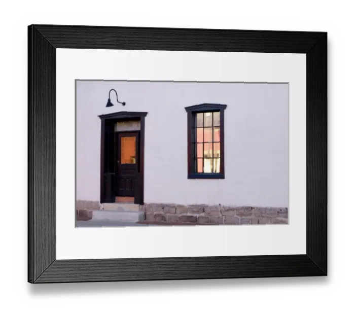 Framed Print : USA, Arizona, Tucson. Black door Framed Print : USA, Arizona, Tucson. Black door