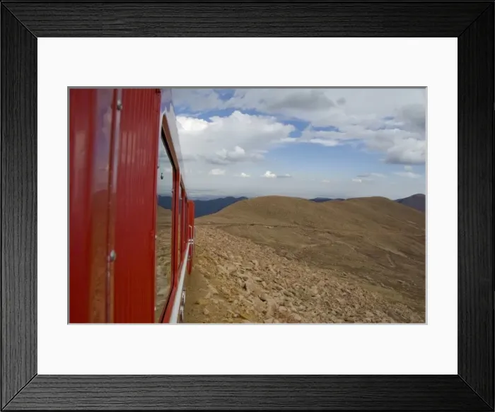 Framed Print : Colorado, Colorado Springs. Pikes Peak Cog Railway. Views from the train above tree line Framed Print : Colorado, Colorado Springs. Pikes Peak Cog Railway. Views from the train above tree line