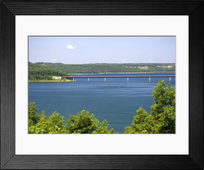 Framed Print : Norfork Lake near Mountain Home, Arkansas