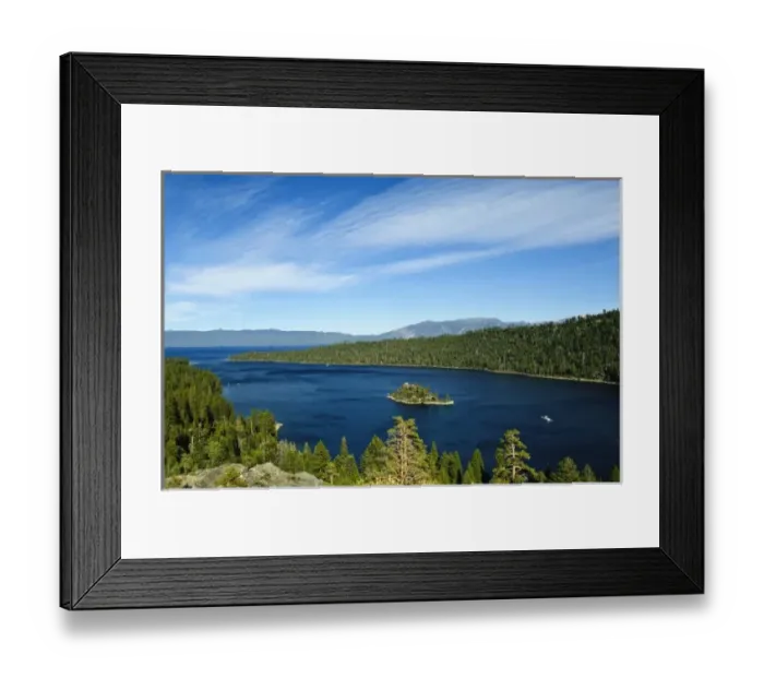 Framed Print : USA, California, Lake Tahoe scenic