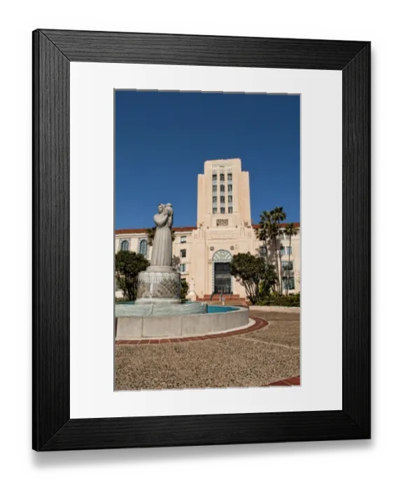 Framed Print : San Diego City Administration Building with 1930s architecture Framed Print : San Diego City Administration Building with 1930s architecture