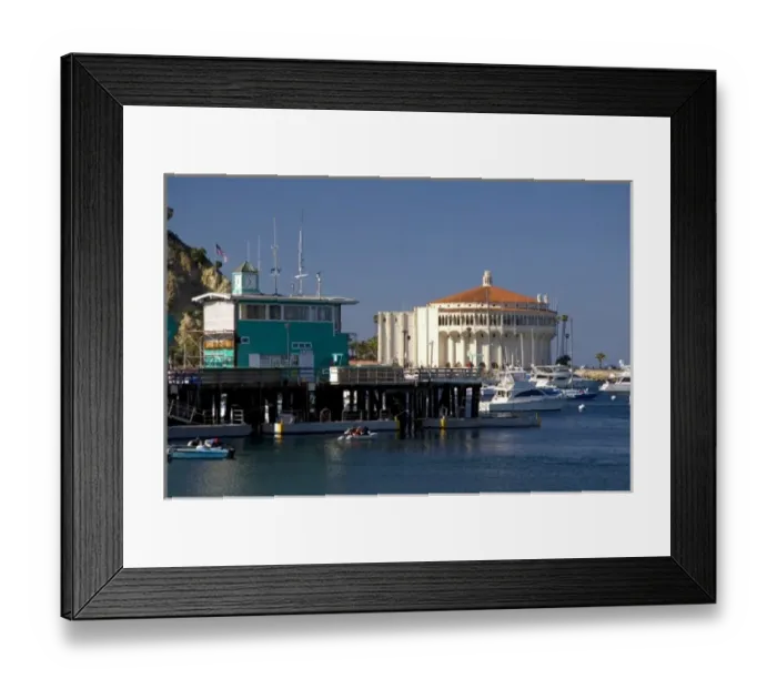 Framed Print : The Catalina Casino and Avalon harbor on Catalina Island, California, USA Framed Print : The Catalina Casino and Avalon harbor on Catalina Island, California, USA