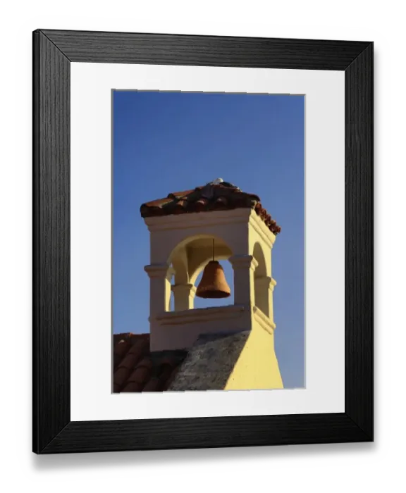 Framed Print : Old church architecture, Catalina, California