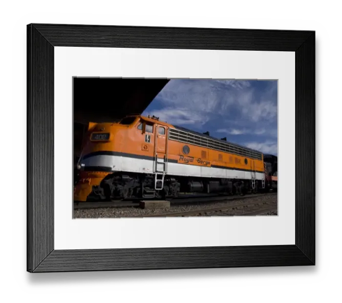 Framed Print : Colorado, Canon City, Royal Gorge Railroad. (PR). Train station