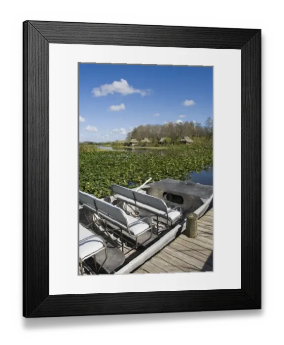 Framed Print : USA, Florida, Big Cypress Seminole Reservation: Billie Swamp Safari, Airboat