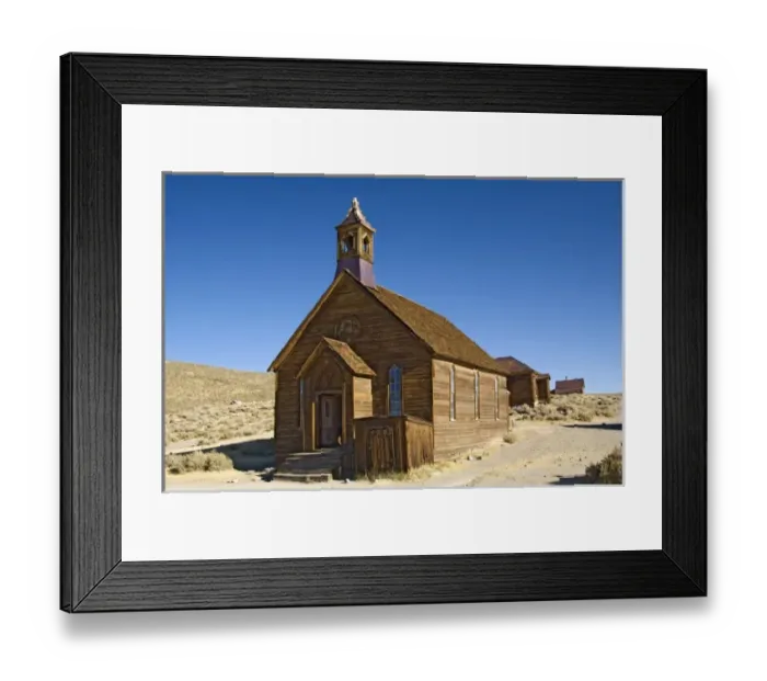 Framed Print : USA, California, Bodie State Historic Park, Old church in Bodie gold mining ghost town Framed Print : USA, California, Bodie State Historic Park, Old church in Bodie gold mining ghost town
