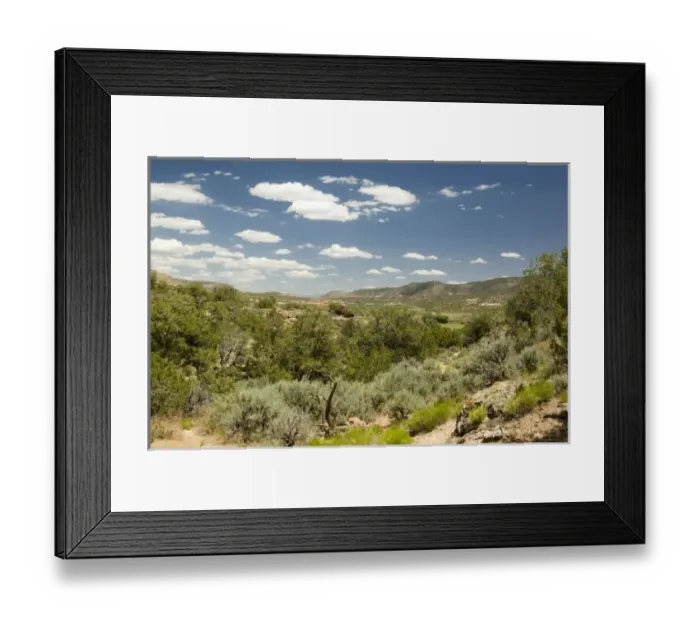 Framed Print : View of valley near Canyons of the Ancients, Colorado