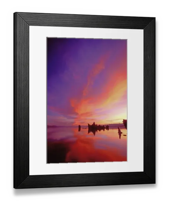 Framed Print : USA, California. Sunrise on Mono Lake Tufa State Reserve tufa formations Framed Print : USA, California. Sunrise on Mono Lake Tufa State Reserve tufa formations