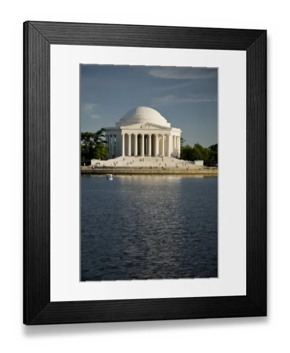 Framed Print : USA, Washington, D. C. The Jefferson Memorial reflected in the tidal basin Framed Print : USA, Washington, D. C. The Jefferson Memorial reflected in the tidal basin