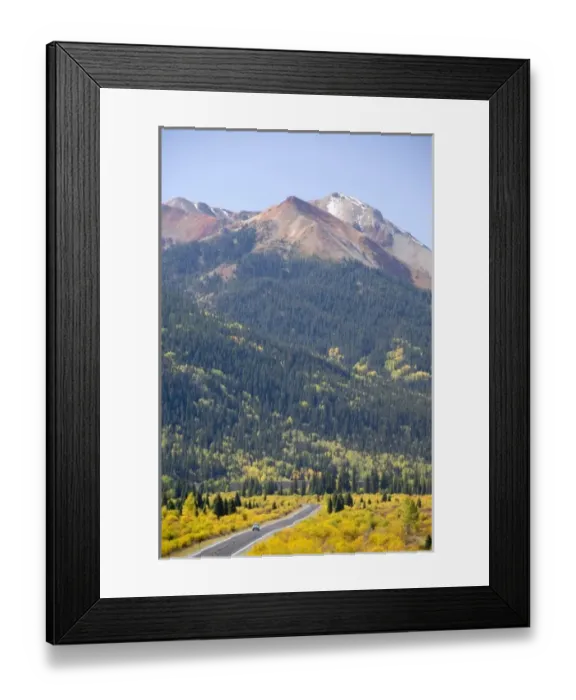 Framed Print : Colorado, US Hwy 550 (aka Million Dollar Highway), Red Mountain Pass between Ouray & Silverton Framed Print : Colorado, US Hwy 550 (aka Million Dollar Highway), Red Mountain Pass between Ouray & Silverton
