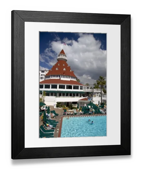 Framed Print : Hotel del Coronado on Coronado Island near San Diego, California Framed Print : Hotel del Coronado on Coronado Island near San Diego, California