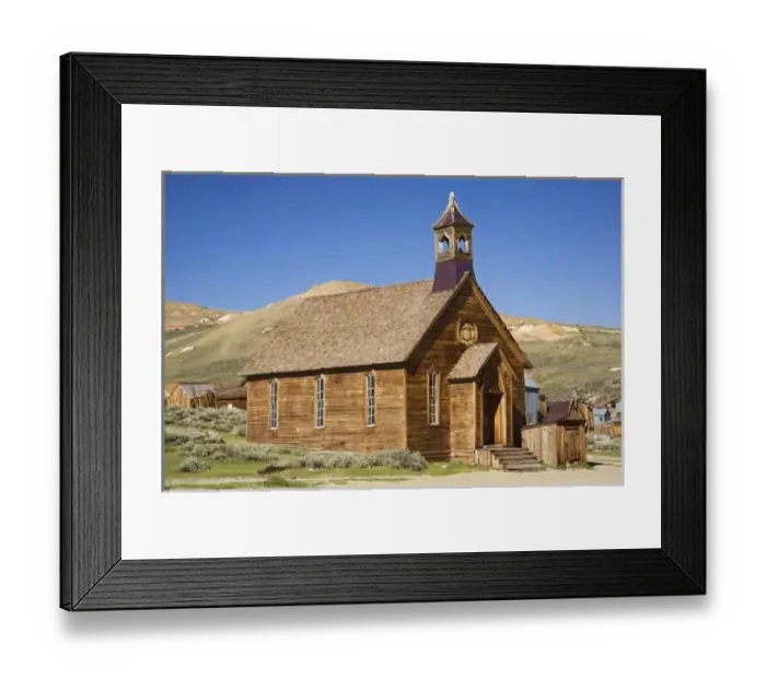 Framed Print : CA, Bodie State Historic Park, Methodist Church