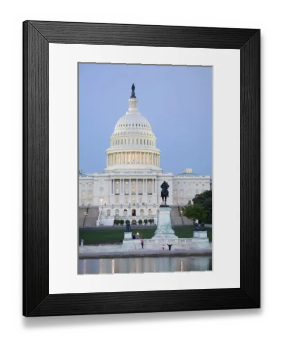 Framed Print : U. S. Capitol at dusk, Washington D. C. (District of Columbia), United States Framed Print : U. S. Capitol at dusk, Washington D. C. (District of Columbia), United States