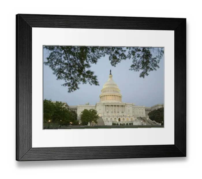 Framed Print : U. S. Capitol, Washington D. C. (District of Columbia), United States Framed Print : U. S. Capitol, Washington D. C. (District of Columbia), United States