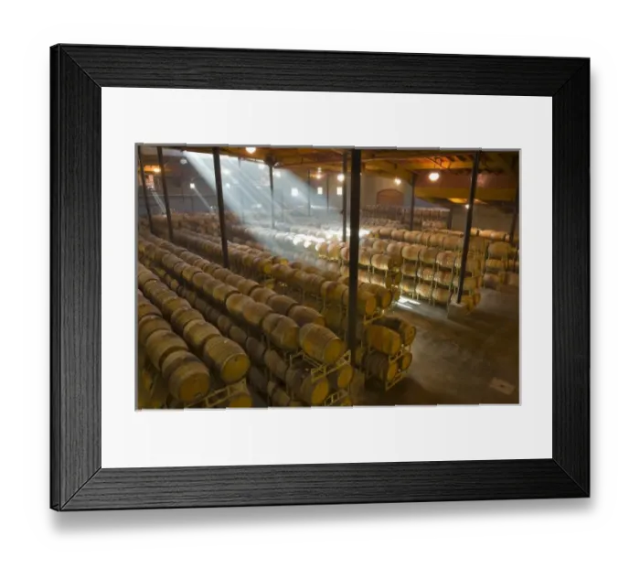 Framed Print : Shafts of light in barrel room of Montevina Winery, near Plymouth, Shenandoah Valley Framed Print : Shafts of light in barrel room of Montevina Winery, near Plymouth, Shenandoah Valley
