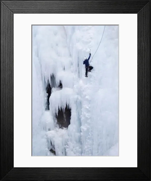Framed Print : Ice climbing, Ouray, Colorado (MR) Framed Print : Ice climbing, Ouray, Colorado (MR)