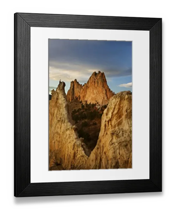 Framed Print : USA, Colorado, Colorado Springs. Sunrise on the sandstone fins of Garden of the Gods formations Framed Print : USA, Colorado, Colorado Springs. Sunrise on the sandstone fins of Garden of the Gods formations