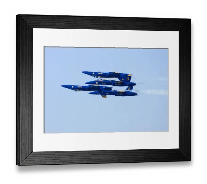 Framed Print : Blue Angels flyby during 2006 Fleet Week performance in San Francisco