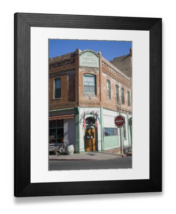 Framed Print : AZ, Arizona, Jerome, historic copper mining town, Founded in 1876, Hotel Conner: 1898 Framed Print : AZ, Arizona, Jerome, historic copper mining town, Founded in 1876, Hotel Conner: 1898