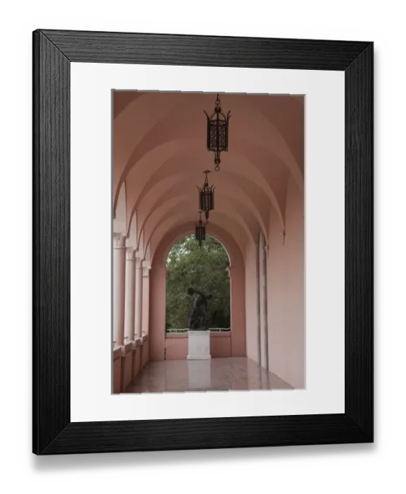Framed Print : USA, Florida, Sarasota, Ringling Museum, Museum of Art, archway Framed Print : USA, Florida, Sarasota, Ringling Museum, Museum of Art, archway