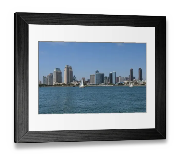 Framed Print : San Diego, California. Skyline from Coronado Island Framed Print : San Diego, California. Skyline from Coronado Island