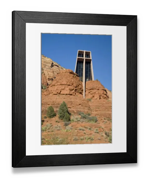 Framed Print : AZ, Arizona, Sedona, Red Rock Country, Chapel of the Holy Cross, designed by Marguerite Framed Print : AZ, Arizona, Sedona, Red Rock Country, Chapel of the Holy Cross, designed by Marguerite