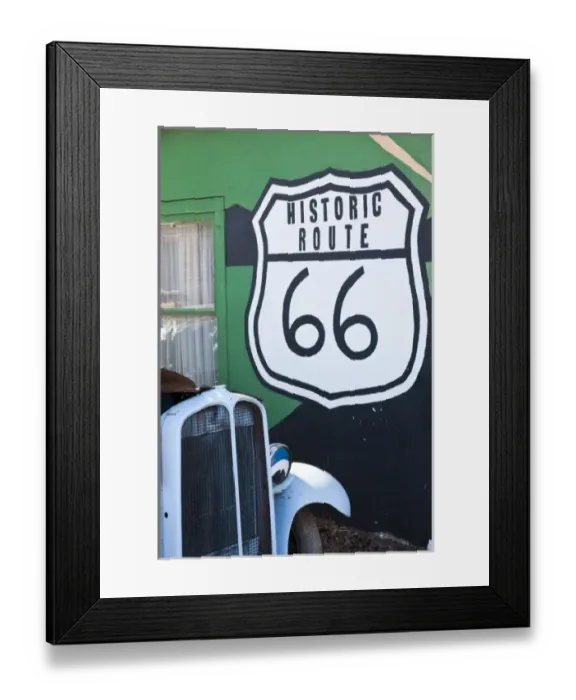 Framed Print : USA, Arizona, Seligman. Rt. 66 Town, Rt. 66 Signs Framed Print : USA, Arizona, Seligman. Rt. 66 Town, Rt. 66 Signs