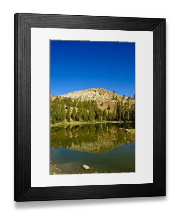 Framed Print : California. Mountain lake Yosemite National Park, California
