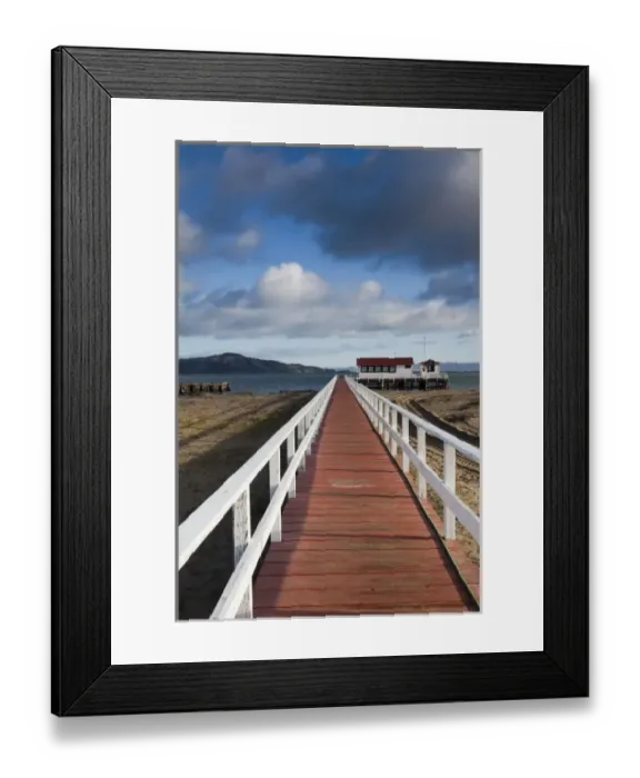 Framed Print : USA, California, San Francisco, Presidio, Golden Gate National Recreation Area, Crissy Field pier Framed Print : USA, California, San Francisco, Presidio, Golden Gate National Recreation Area, Crissy Field pier